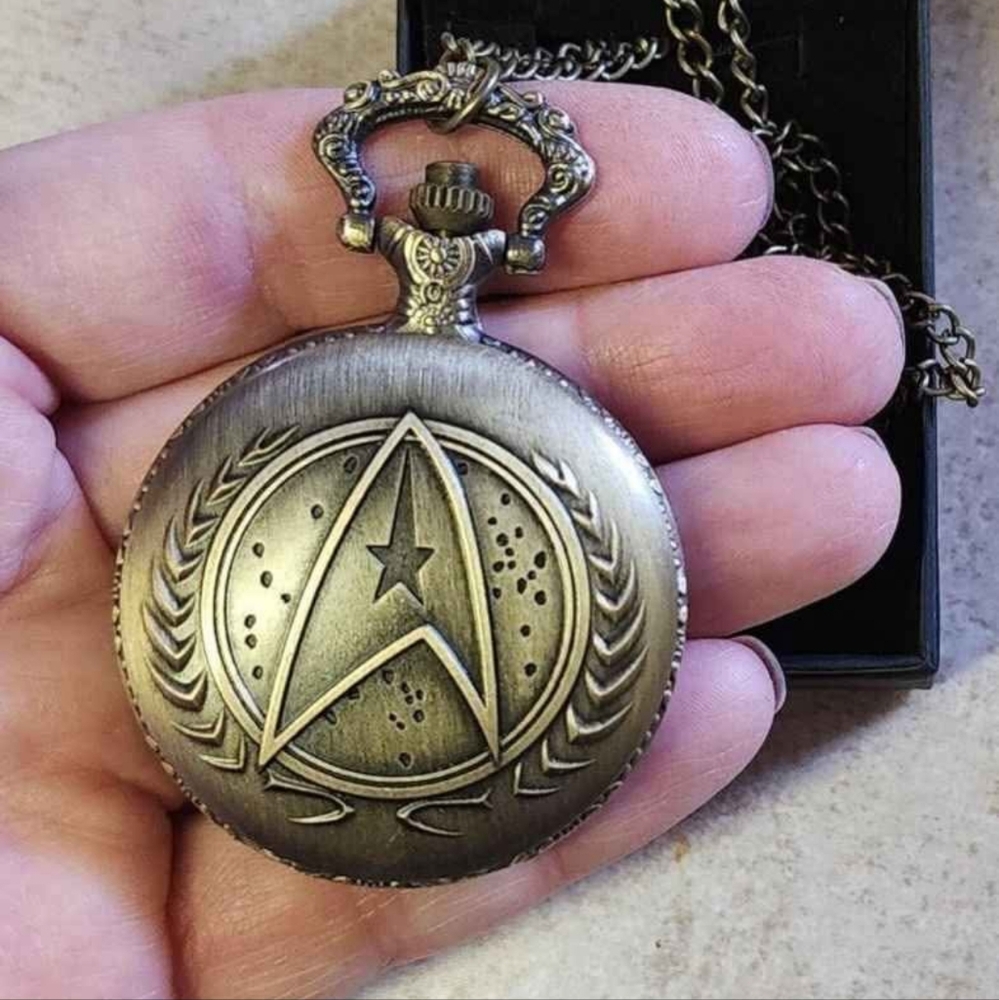 New star trek Quartz pocket watch